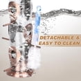 thumbnail image 5 of Metal Bird Feeders for Outdoors Hanging, 6-Port Tube BirdFeeders for Outside, Finch Feeders for Outside, Brushed Copper Finishing, Bird Feeder with Heavy Duty Metal Lid, Chew-Proof 1 Pack, 5 of 6