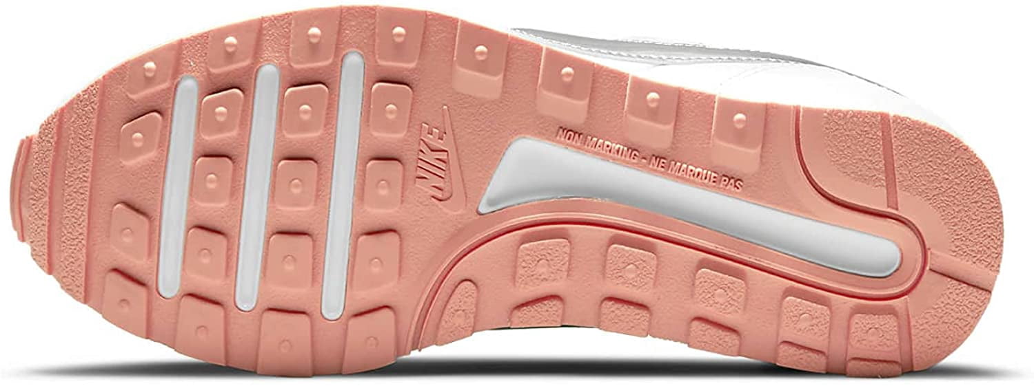Nike Boys Running Walking Shoe Big Kid 8-12 Years 5.5 Big Kid White Mtlc Silver Crimson Bliss