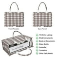 thumbnail image 2 of Large Capacity Tote Bag,Brown and White Checkerboard Checkered Pattern Handbag Fashion Luxury Tote Bag,15.7"x13"x 5.1" Inches,Laptop Compatible, 2 of 6
