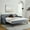 Grey#2, variant on Twin Size Sleeper Sofa, Twin Size Upholstery DayBed with Twin Size Erectable Trundle and USB Charging Design, Linen Grey, Grey Sofa Beds,Linen Convertible Sofa Beds