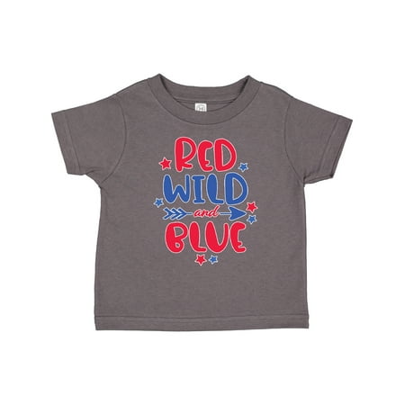 

Inktastic 4th of July Red Wild and Blue with Arrow and Stars Gift Toddler Boy or Toddler Girl T-Shirt