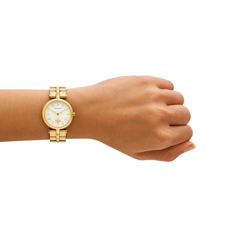 Tory Burch Kira TBW2045 White Dial Gold Tone Bracelet 30MM Womens
