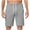 Gray, variant on Summer Cotton Shorts for Men，Mens High Waisted Beach Shorts Drawstring Adjustable Bermuda Shorts Baggy Relaxed Fit Short Trousers Hiking Outdoor Track Sweatpants