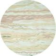 thumbnail image 1 of Ahgly Company Indoor Round Contemporary Brown Abstract Area Rugs, 6' Round, 1 of 6