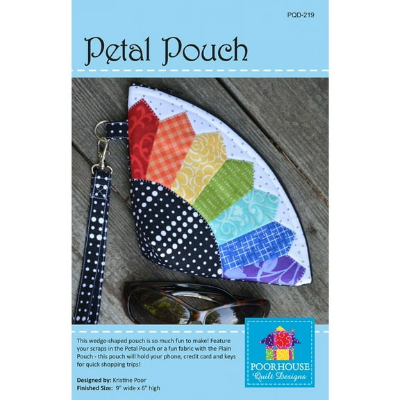 Poorhouse Quilt Designs Petal Pouch Ptrn