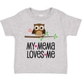 thumbnail image 3 of Inktastic Mema Loves Me Girl Owl Girls Toddler T-Shirt, 3 of 5
