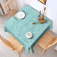 thumbnail image 2 of Floral 52" Square Waterproof Tablecloth, Floral Print Polyester Table Cover, 2 of 6