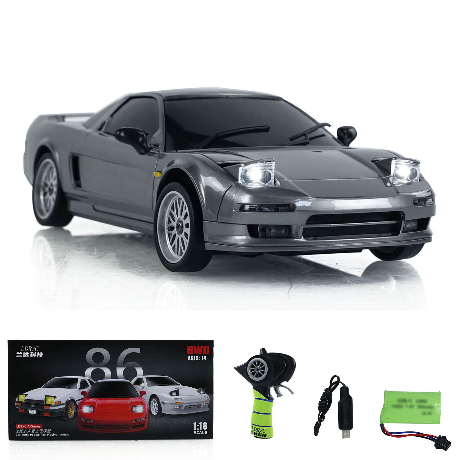 1/18 RWD RC Racing Drift Car 4x2 Electric Vehicles Model Gyroscope LDRC LD1803