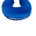 thumbnail image 4 of Bookishbunny Child Size or Small Adult Soft Memory Foam U Shape Travel Pillow Blue, 4 of 7