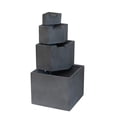 thumbnail image 2 of CoSoTower 19.7X19.7X41.7" Gray Cement 4 Tier Block Water Fountain Outdoor, 2 of 7