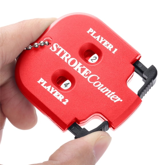 Golf Score Indicator 2 Player Stroke Counter Clicker Portable Golf H andy Count Shot for Different Kinds of Competitions and Games