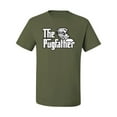 thumbnail image 2 of Wild Bobby,The Pugfather Funny Godfather Movie Logo Pug Parody, Father's Day, Men Graphic Tees, Military Green, Small, 2 of 3