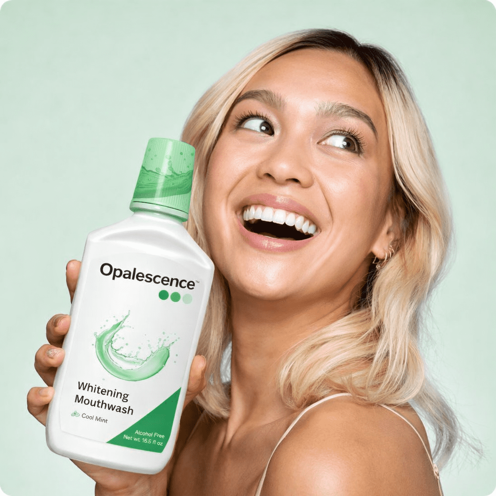Opalescence Teeth Whitening & Fresh Breath Mouthwash (2 Pack) Mint, Alcohol-Free, 15.5 fl oz