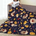 thumbnail image 6 of Bingfone Turkey And Autumn Print Flannel Fleece Blanket Throw Blanket for Bed,Sofa,Couch,Travel,Camping(40"x30" ), 6 of 8