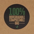 thumbnail image 6 of 20-Count Large Compostable Kitchen Garbage Bags Rubbish Trash Bags 33 Gallon Size 100% Biodegradable Eco-friendly, Green, 6 of 7