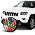 thumbnail image 2 of KAKALAD American Garden Summer 02 Spare Tire Cover Universal Vehicle Accessories Buckle Car Tools 16”in, 2 of 6