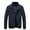 Blue, variant on Herrnalise Men's Casual Long Sleeve Hoodless Zipper Pocket Stand Collar Baseball Jacket Coat Black