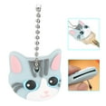 thumbnail image 4 of Llavero Del Bolso de La Cartera Del Coche ANGGREK Cachorro Lindo Pug Gato Gris Claro, 4 of 8