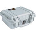 thumbnail image 1 of Funda Pelican 1200 con espuma de color plateado, 1 of 5