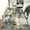 Blue/Yellow, variant on HOMERRY Rugs 5' x 7' Abstract Area Rug for Living Room Non Slip Low Pile Carpet, Gray