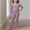 Purple, variant on Thetops Warm Cotton Thermal Underwear Set for Big Girls - Long Sleeve Top & Pants, Soft Hypoallergenic, Size 12T, Green