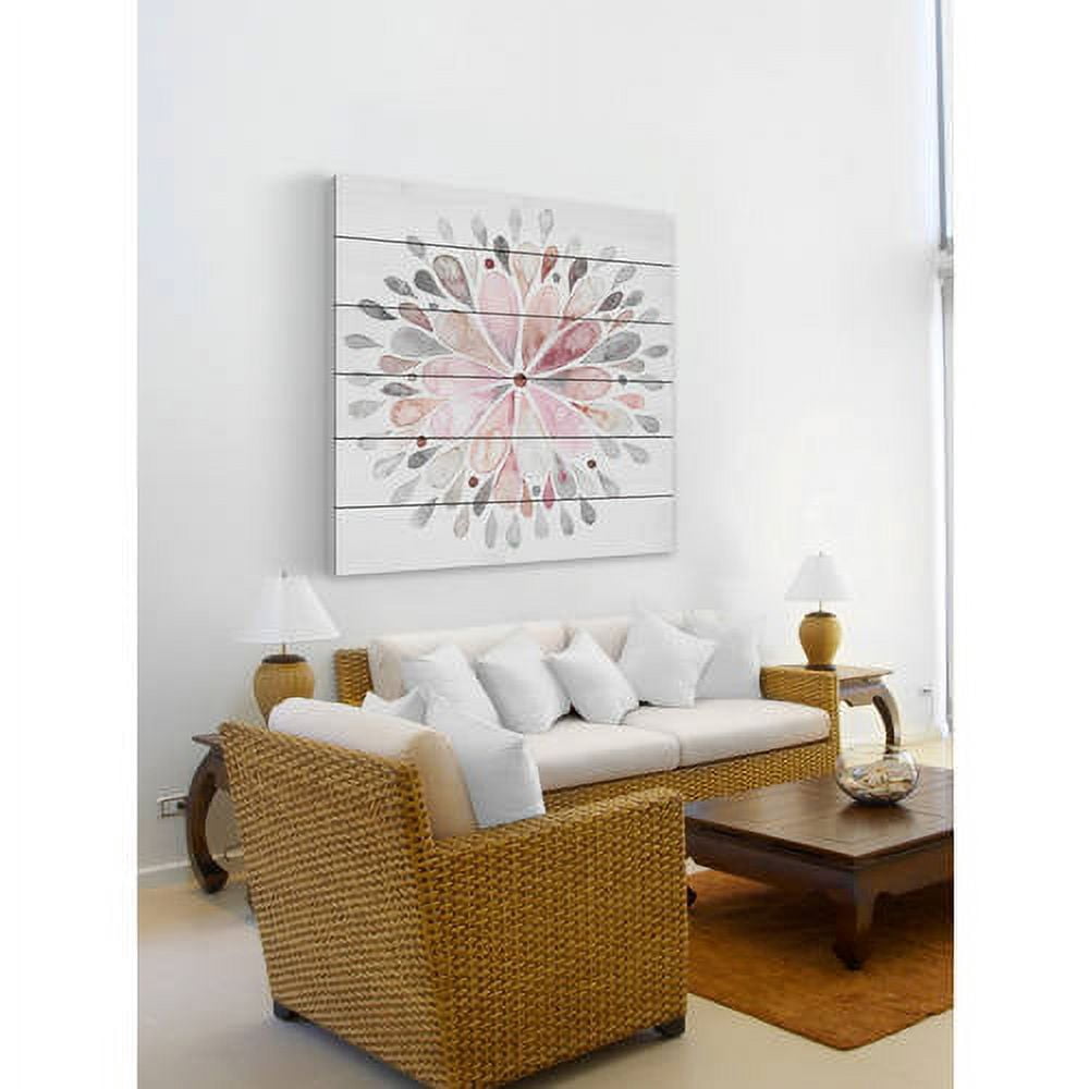 Marmont Hill Fading Flower White Wood Wall Art