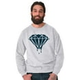 thumbnail image 5 of Diamond Dripping Fashionable Girly Sweatshirt for Men or Women Brisco Brands S, 5 of 6
