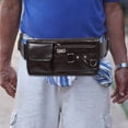 thumbnail image 4 of MERRYHAPY Bolsa Deportiva Para En Tono Marrón Con Múltiples Compartimentos Y Estilo Retro, 4 of 6