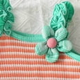 thumbnail image 5 of Toddler Baby Girls Shirts Summer Vest Sling Flower Frilly Striped Printed Sleeveless Cute Top for Girls Size 9-12 Months, 5 of 6