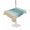 Khaki, blue-green, variant on Outdoor Tablecloth with Umbrella Hole for Patio/Picnic/Party/Camping, Turquoise Yellow Ombre Waterproof Table Cloth Round Cover Washable, Farmhouse Modern Gradient Art (Dia 54")