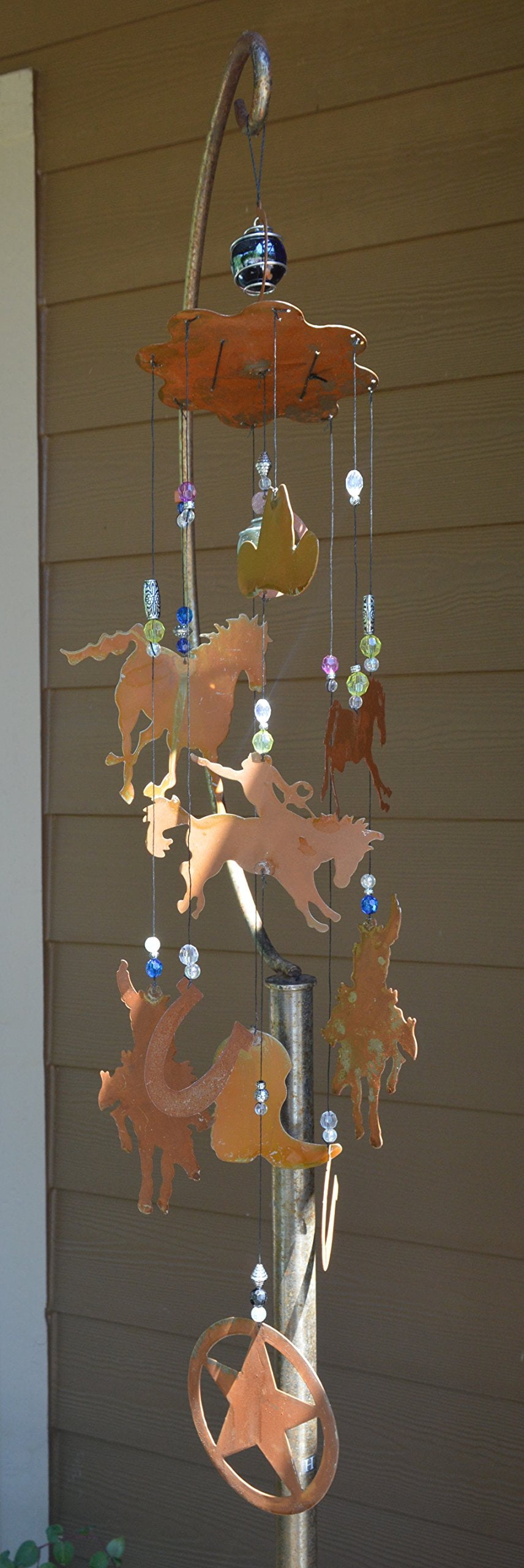 Sunset Vista Designs Horsing Around Western Wind Chime Large 36-Inch