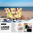 thumbnail image 5 of Kdxio Lemon Orange for Beach Bag for Women Large Beach Tote Bag Waterproof Sandproof Swim Bag with Zipper Pockets Beach Vacation Travel, 5 of 7