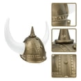 thumbnail image 3 of KAKOWELY Casco decorativo de cuerno de buey, estilo vikingo, adorno para la cabeza, disfraz de mascarada para adultos., 3 of 5