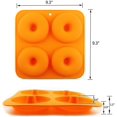 thumbnail image 2 of Moldes de silicona antiadherentes de tamaño completo 3 piezas 4 pulgadas Donut Baker Afortunado Sencillez, 2 of 5