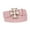 Pink, variant on Iron Cross Buckle Snap-On Faux Leather Belt in Multiple Colors