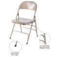 thumbnail image 2 of Full Metal Curved Triple Braced Folding Chair, 2 of 10