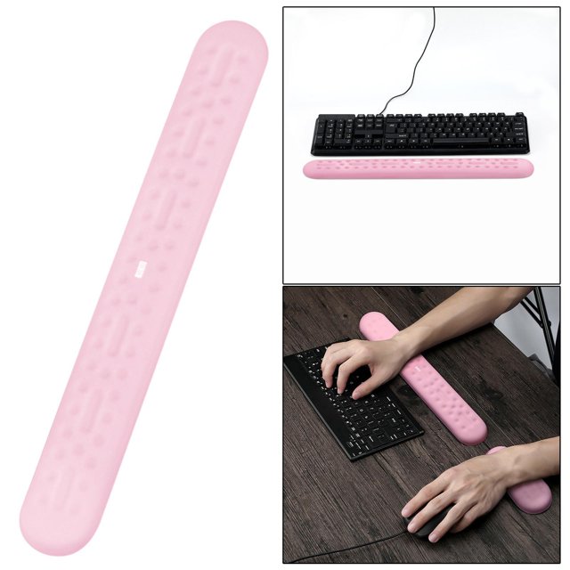 Almohadilla para reposamuñecas espuma viscoelástica, cojín para ratón para , para oficina, computadora, computadora portátil, - shamjiam reposamuñecas teclado