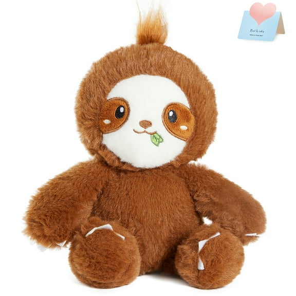 Houwsbaby Cute Sloth Stuffed Animals, Lavender Scented Plush Toy Stuffed Animals for Anxiety Birthday Christmas/Halloween for Toddler Kids-9"