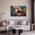 thumbnail image 5 of Abstract Decorative Painting Of Human Face Framed Gallery Poster Decorative Painting Canvas Wall Art Living Room Posters Bedroom Painting,Frame-style,24x36inch(60x90cm), 5 of 8