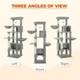 thumbnail image 6 of Demi Bonn 66" Cat Tree Tower for Big Cats, Cat Tree House Furniture with Hammock, Indoor Cat Condo for Adult Cats, Gray, 6 of 7