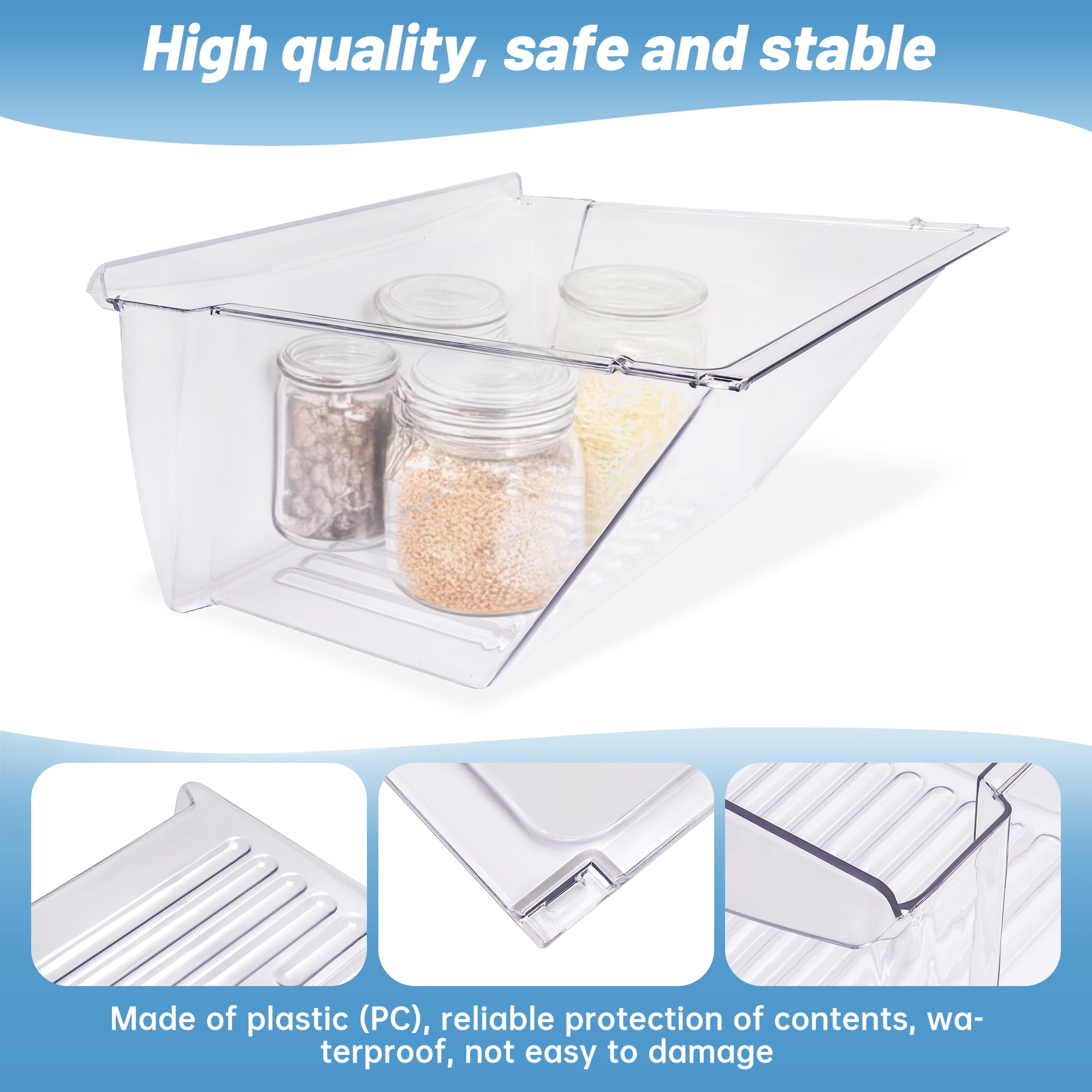 Kojem Clear Crisper Refrigerator Pan Drawer 240351207 AP2115971 240351203 Crisper Drawer Plastic