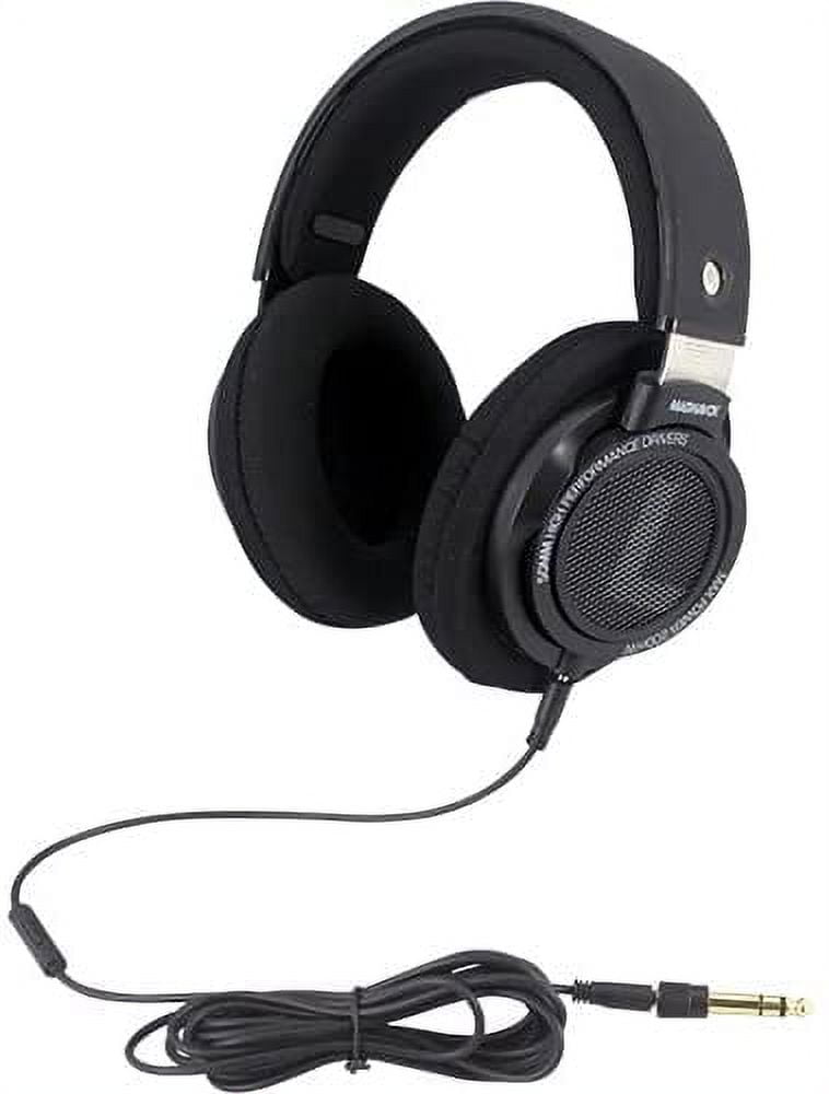 (2 pack) Magnavox HiFi Stereo Over-Ear Wired Headphones SHP9500M (Black) 1.5m Cable