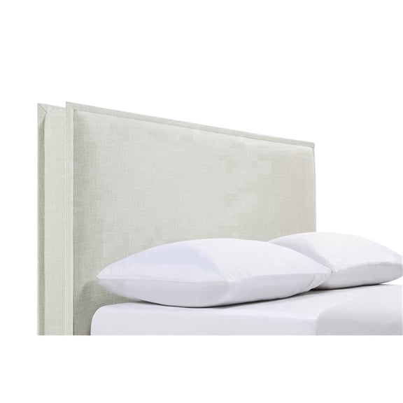 Izzy Upholstered Queen or Full Panel Headboard Sand