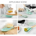 thumbnail image 5 of Spoon Rest For Kitchen Counter , Pack of 4 BPA-Free and Food Grade Silicone Spoon Holder - lake green, 5 of 6