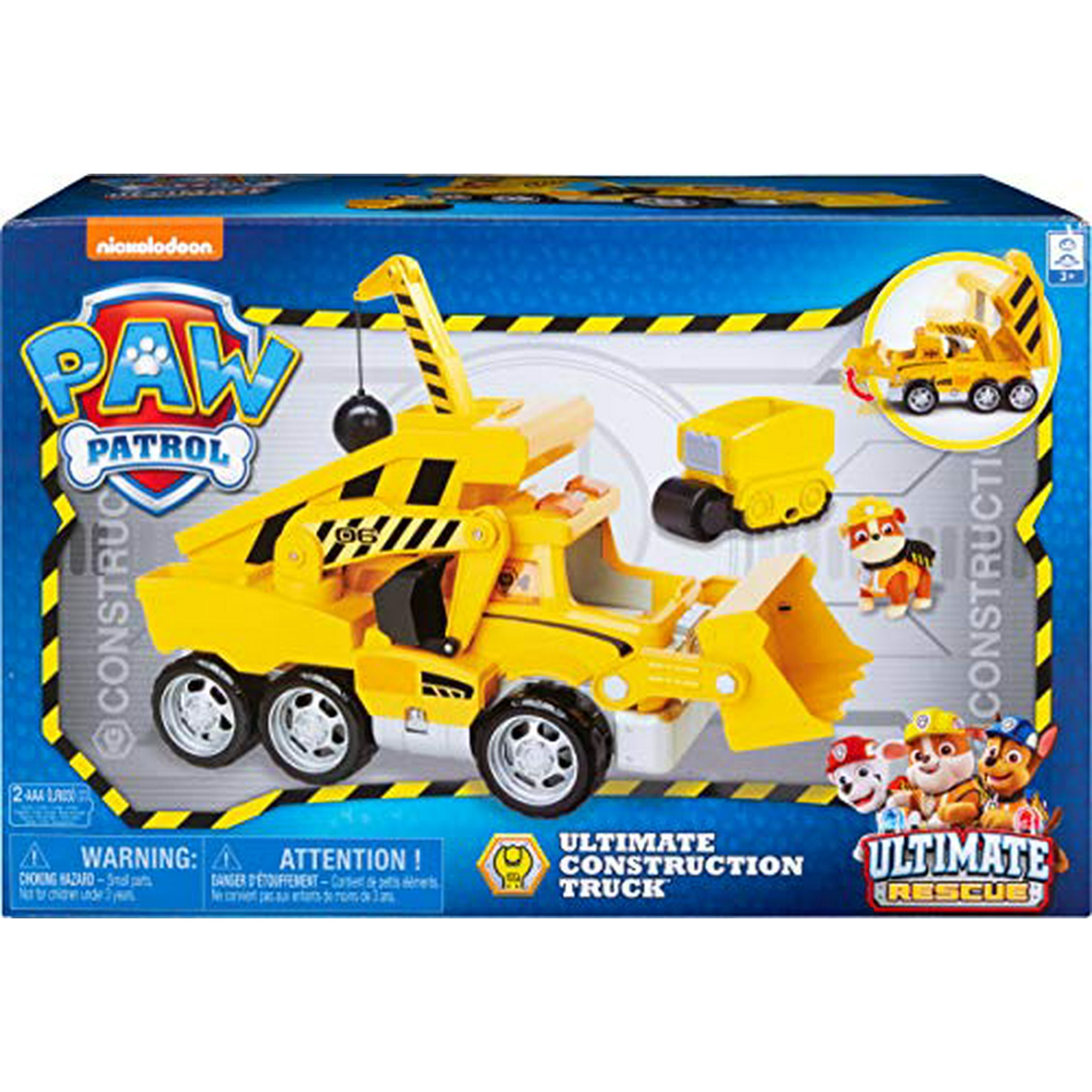 PAW PATROL Ultimate Rescue クレーン付きトラック Paw Patrol, Ultimate Rescue Construction Truck with Lights