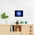 thumbnail image 3 of Canvas Wall Art Canvas Prints Wall Decor Posters Artworks Framed Ready To Hang For Home Bedroom Living Room Home Decoration 12"x16"Inch Blue Mandala Flower, 3 of 6