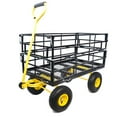 thumbnail image 3 of JINS & VICO 550 pounds Capacity Garden Wagon Cart with Foldable, 3 of 7