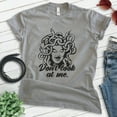 thumbnail image 2 of Don't Look At Me Medusa Shirt, Unisex Women's Men's Shirt, Medusa Shirt, Mythology Shirt, Dark Heather Gray, Medium, 2 of 6