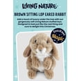 thumbnail image 3 of Animal de peluche Living Nature, conejo de orejas caídas sentado, marrón, 3 of 7