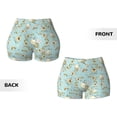 thumbnail image 5 of Lsque Cute Honeybees Pattern High Waisted Biker Shorts for Women-Tummy Control Fitness Athletic Workout Running Yoga Gym Shorts,Moisture-Wicking-Medium, 5 of 9